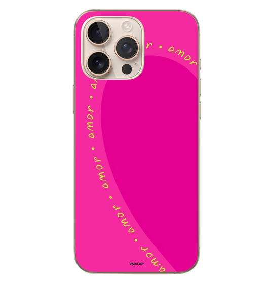 Amour Hot Pink Heart Case